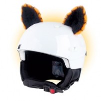 CrazyEars na ski i cyklo helmu KOČKA , oranžová, č. 18