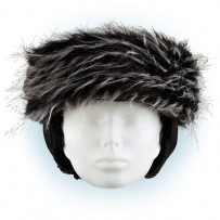 CrazyEars na helmu - přilbu ČELENKA - černo-bílá, č. 33