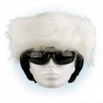 CrazyEars na helmu - přilbu ČELENKA - bílá, č. 34