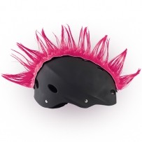 CrazyEars design číro Wiggystyle SPIKE PINK, doprodej