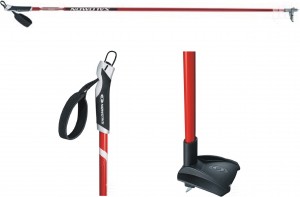 Salomon běžecké hole Escape comp, red, pár, doprodej