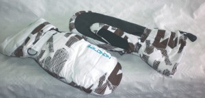 Salomon dámské zimní rukavice 865191, hnědo- bílé